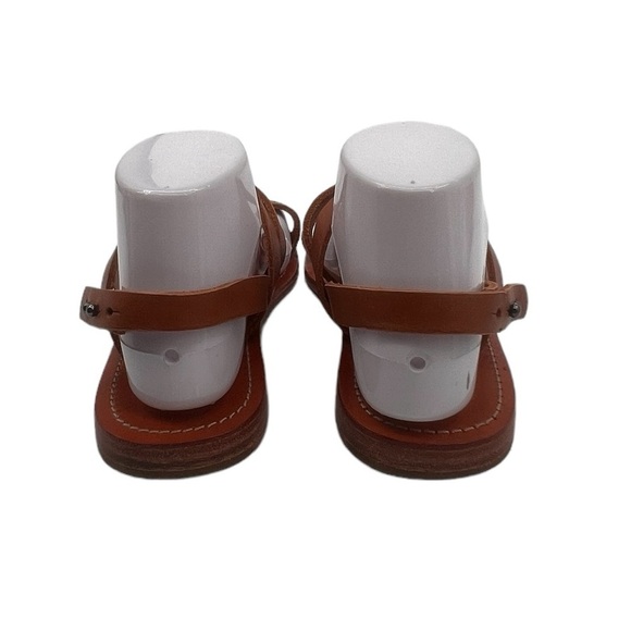 Everlane Brown Adjustable Strap Flat Strappy Leather Sandals Size 8 Women’s - Picture 9 of 10